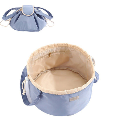 Barrel Drawstring Makeup Bag Women's Cosmetic Bag