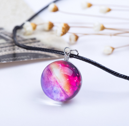 Pendentif Carte Astrale Galaxie