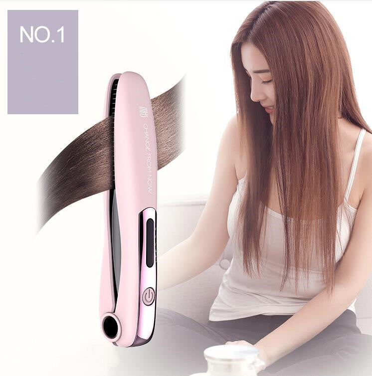 Cordless Hair Straightener for Travel Straightening and Curling