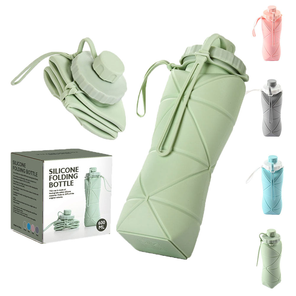 Folding Silicone Water Bottle Sports Water Bottle Outdoor Travel