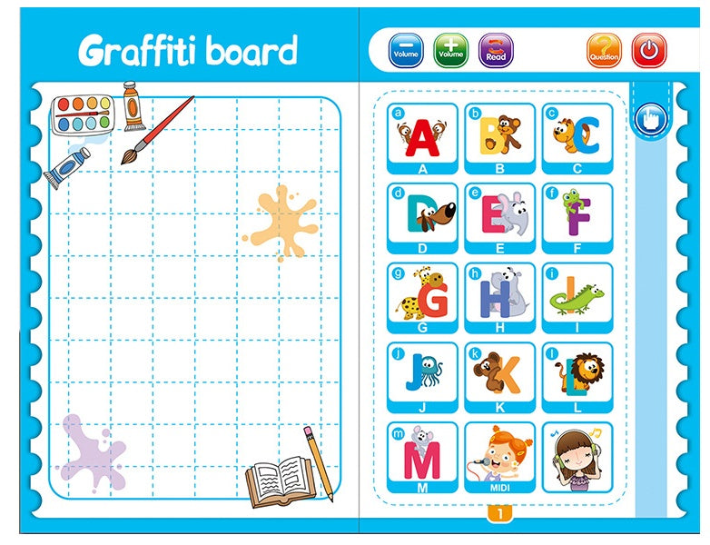 English Finger Point Reading Children Early Education Puzzle Learning