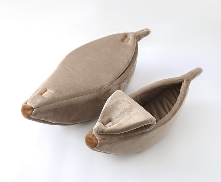 Pet House Dog Bed Banana Shape Dog House Cute Pet Kennel