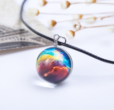 Pendentif Carte Astrale Galaxie