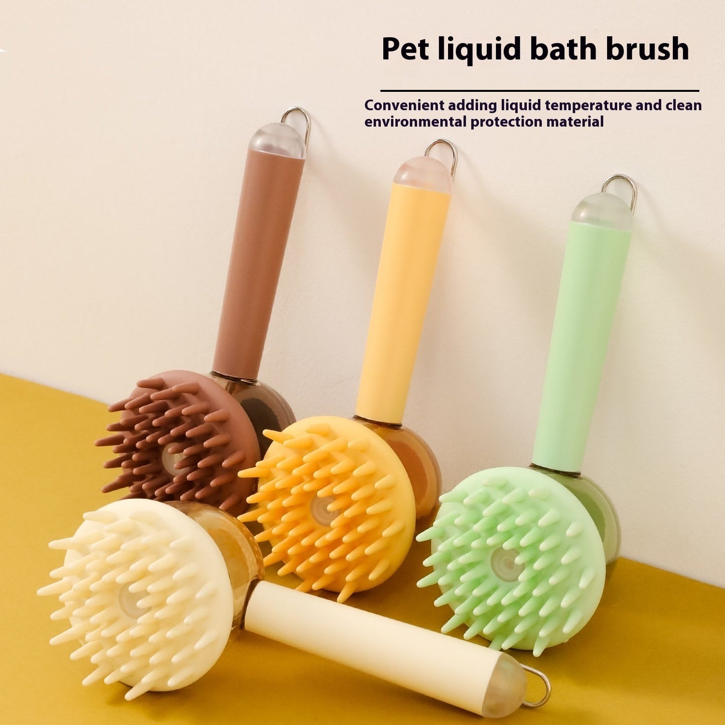3 In 1 Pets Bath Brush For Dogs And Cats Shower Massage Brush