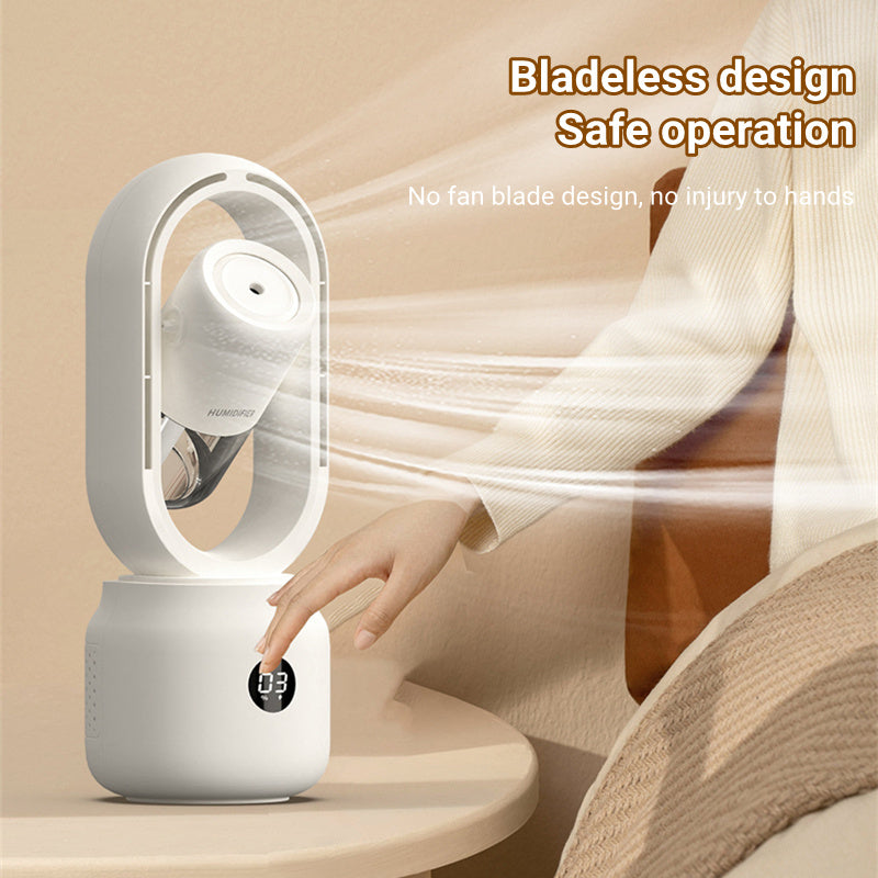 Summer Water Cooled Spray Mist Electric Fan USB Rechargeable