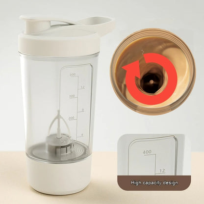 400ML 14oz Electric Protein Powder Mixing Cup Automatic Shaker