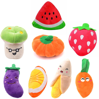 Gooddog Dog Plush Vocal Toys Fruits Cartoons Pets