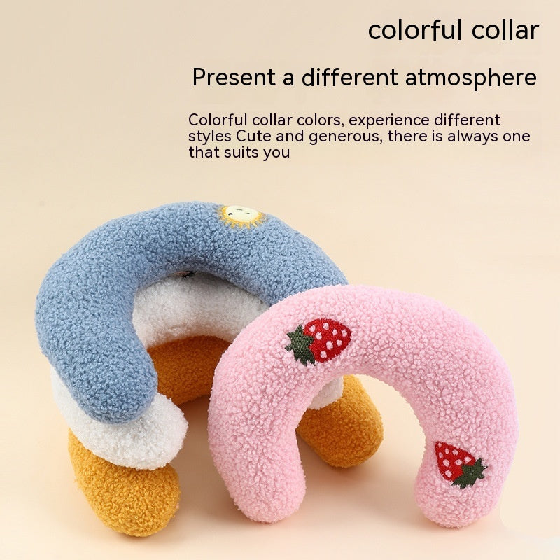 Pet Dog Cat Pillow Protect Cervical Spine Deep Sleep U-shape Pillow