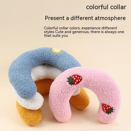 Pet Dog Cat Pillow Protect Cervical Spine Deep Sleep U-shape Pillow