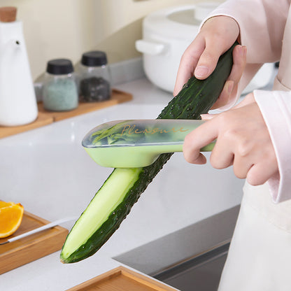 Storage Type Peeling Knife Potato Cucumber Peeler With Storage Tube