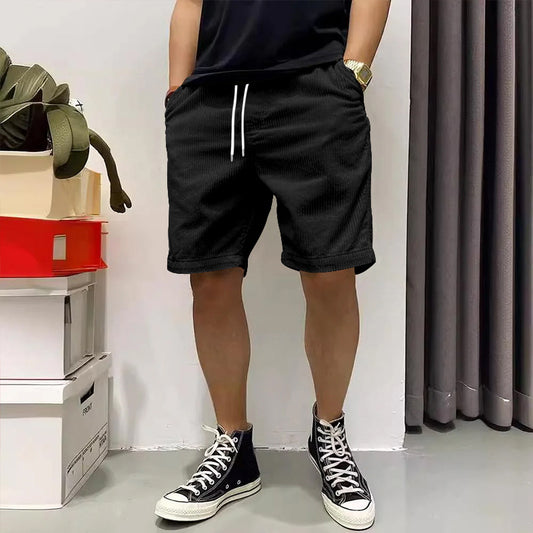 Men's Cargo Shorts Summer Vintage Corduroy