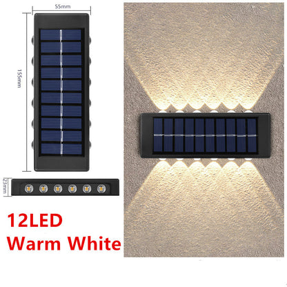 Solar Outdoor Garden Light Up And Down Glowing Atmosphere  Decorative
