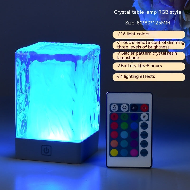 Crystal Lamp Atmosphere Simple Desktop Night Light