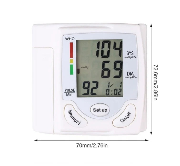 Wrist Blood Pressure Monitor, Fully Automatic Blood Pressure