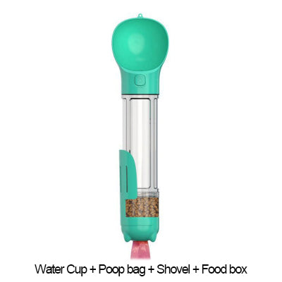Portable Multifunction Dog Water Bottle Food Feeder