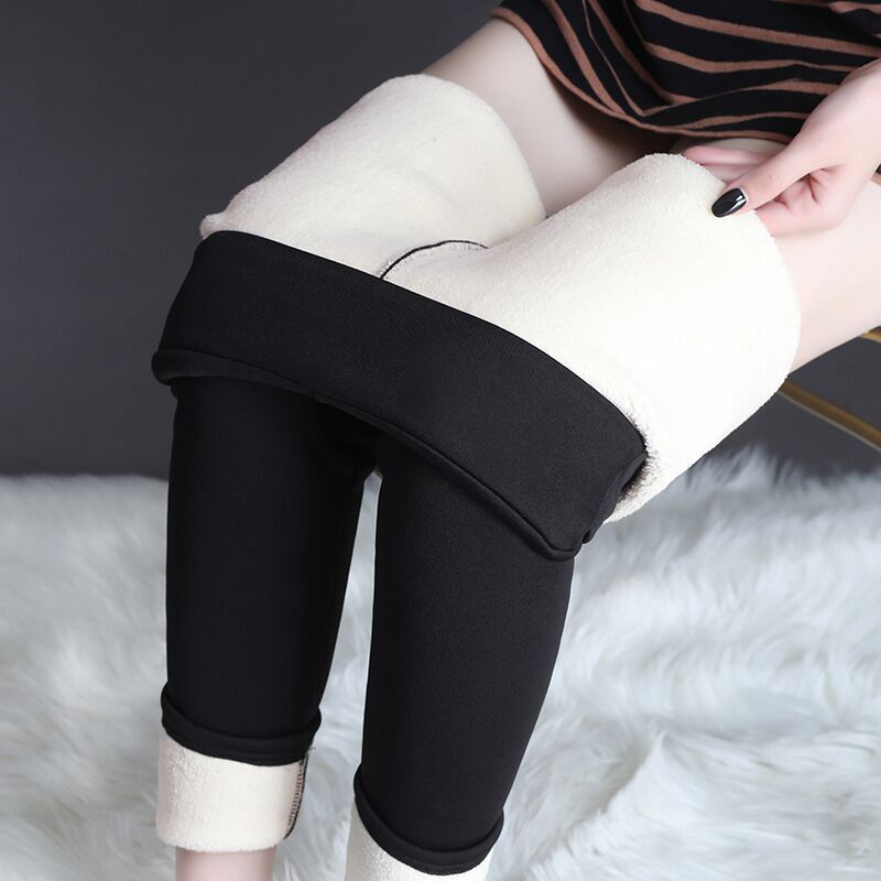 Winter Leggings Warm Thick High Stretch Lamb Cashmere Leggins Skinny