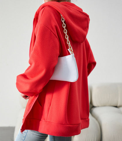 Casual Fashion Hooded Cardigan Jacket With Pockets