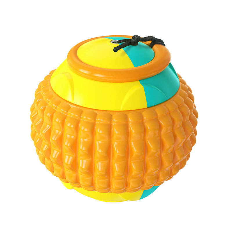 ﻿New Pet Draw Rope Hand Throwing Ball ABS Grinding Teeth Resistant