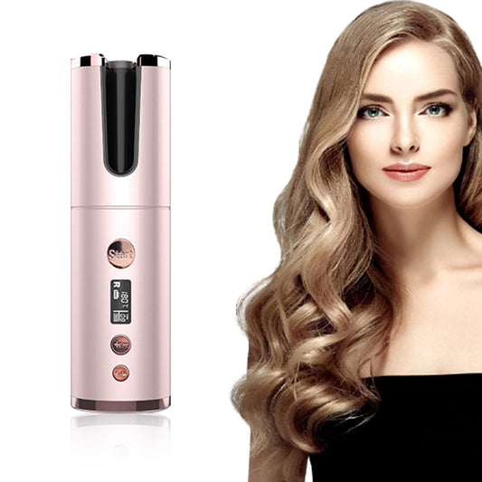 Wireless Rechargeable Curling Iron Electric Hair Curler