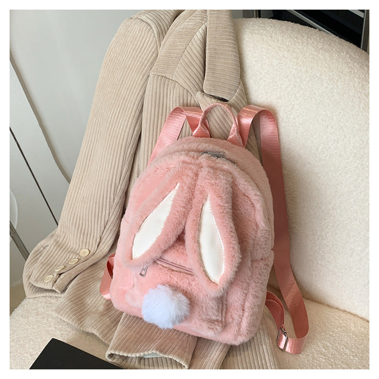 Women's Cute Rabbit Ears Bags Fashion Mini Backpack Kids