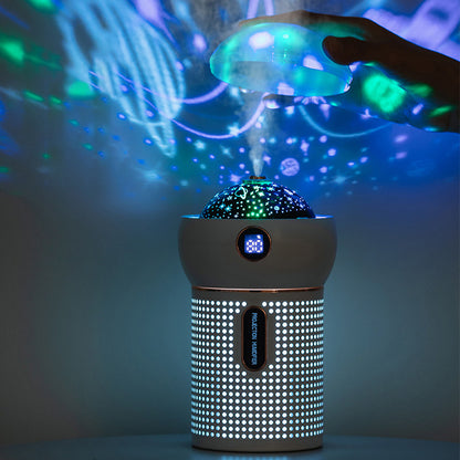 New Projection Night Light Air Humidifier Aroma Diffuser