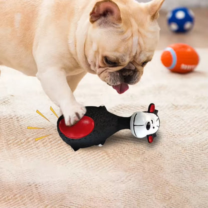 4pcs Cute Latex Dog Chew Toys With Sound Interactive Biting Toys