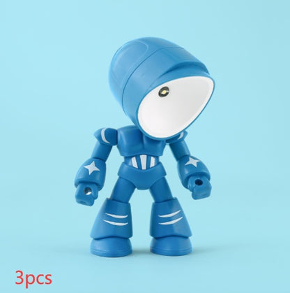 Cute LED Hero Table Lamp Mini Portable Cool Cute Robot