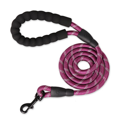 Hot Dog Traction Rope Dog Reflective Nylon Round Rope Traction