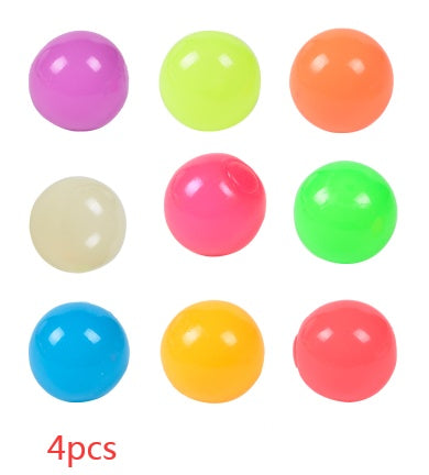 Luminous Sticky Ball Toys Sticky Wall Home Party Games