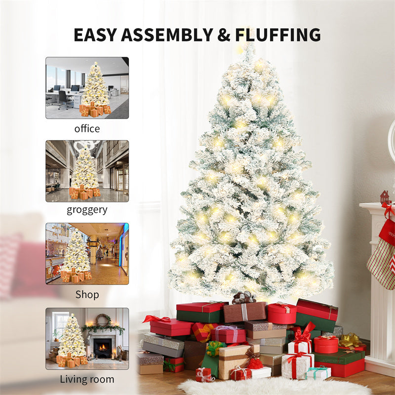 Christmas Tree PVC Artificial Snow Christmas Tree Mall Window Decoration