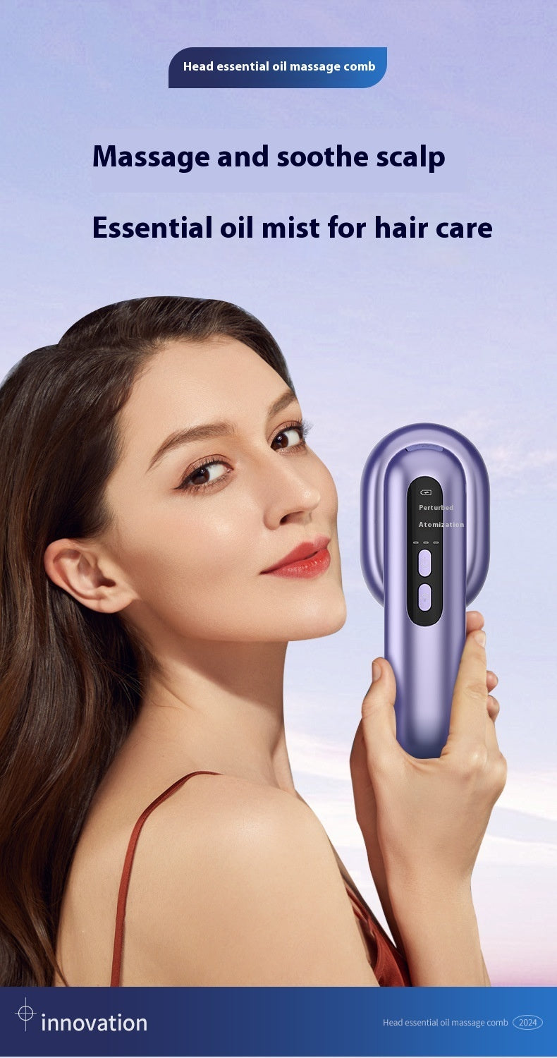 Head Therapy Massage Instrument Hair Essential Oil Atomization Comb