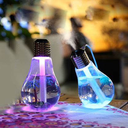 Colorful Light Bulb Humidifier Air Ultrasonic Diffuser