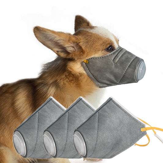 Dogs Anti-fog Haze Masks Anti Dust Gas Pollution Muzzle Dog Soft Face Cotton Mouth Mask Pet Respiratory PM2.5 Filter Pet Products