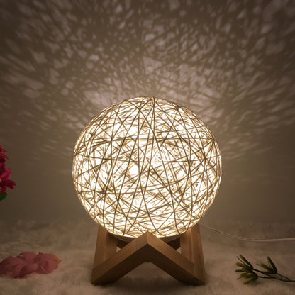 Creative Linen Table Lamp Novel and Unique LED Intelligent