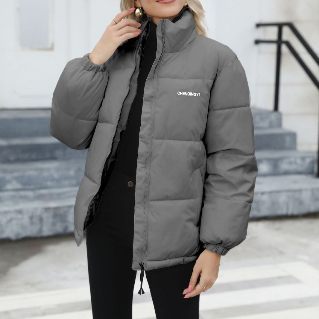 Winter Coat Women Casual Windproof Down Cotton Coat