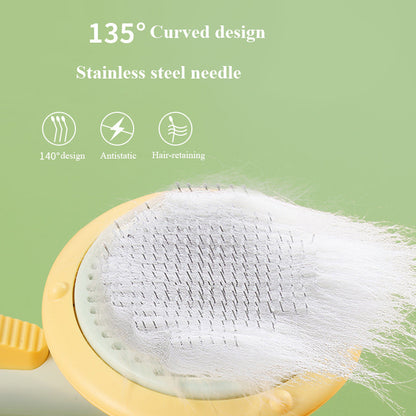 New Pet Cat Brush Self-cleaning Comb Looper