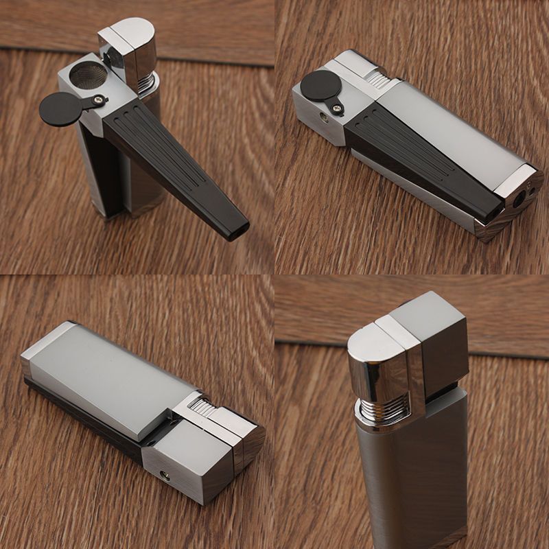 Encendedor Pipe Lighter Creative Foldable Metal Lighter Pipe Lighter Smoking