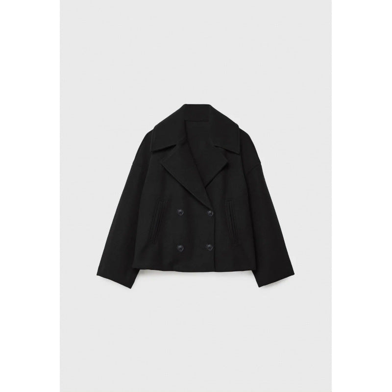 Ins Double-breasted Lapel Blazer Jacket Fashion Loose