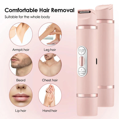 Dual-Head Electric Shaver Painless Women's Epilator