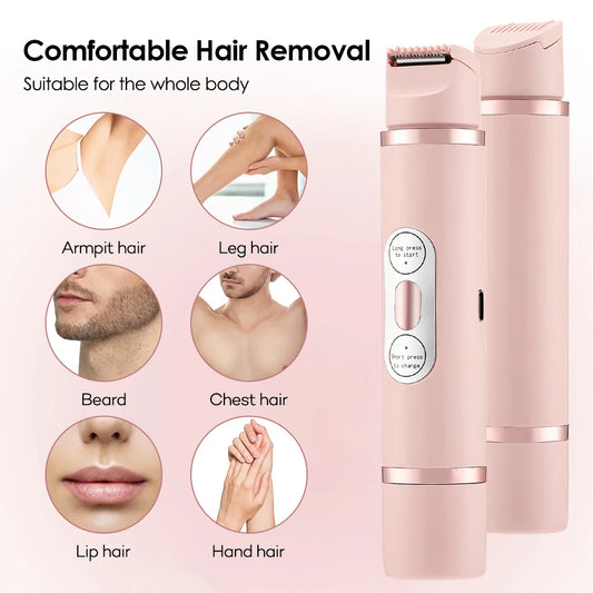 Dual-Head Electric Shaver Painless Women's Epilator