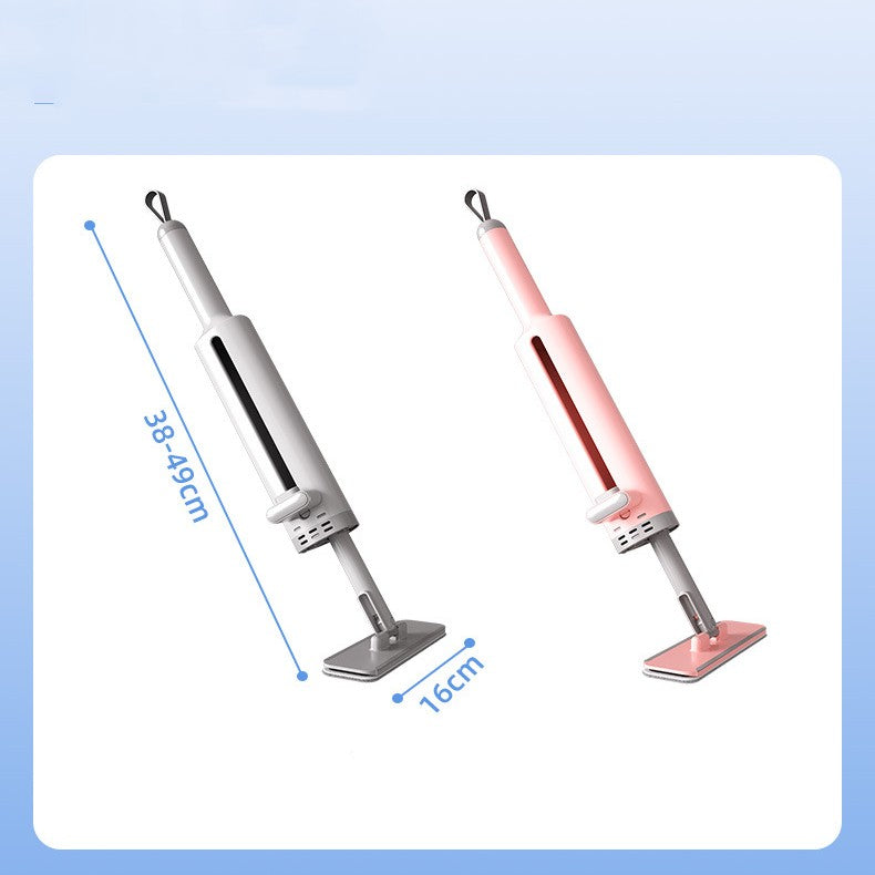 Rotatable Self-Squeeze Mini Mop With Crevice Brush Hand Wash-Free