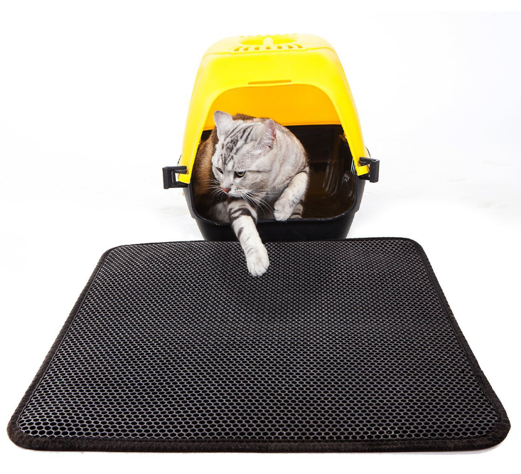 Waterproof Pet Cat Litter Mat EVA Double Layer Cat Litter Trapping