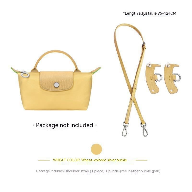 Wide Shoulder Strap Punch-free Leather Ring Crossbody