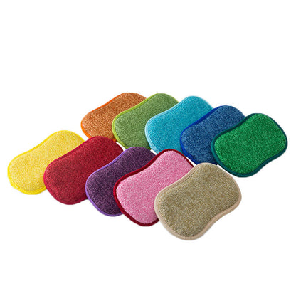Double-Sided Kitchen Cleaning Magic Sponge Microfiber Non-Stick
