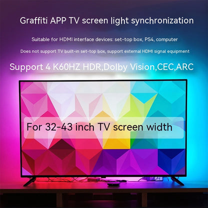 TV Sync Ambience Light Streamer Colorful Graffiti APP TV