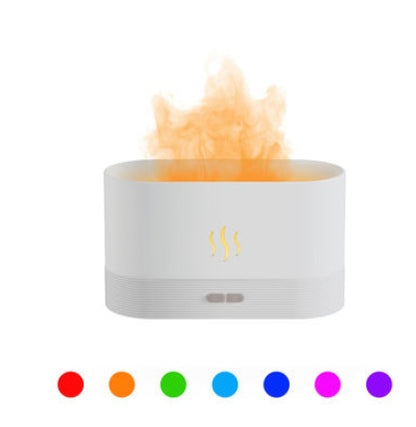Aroma Diffuser With Flame Light Mist Humidifier Aromatherapy