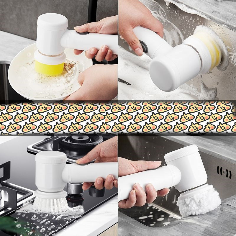 Kitchen Supplies Multifunctional Brush Electric Scrubber