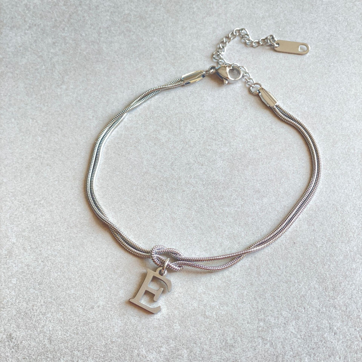 New Letter A-Z Love Knot Bracelets For Women Couple