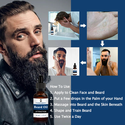 Beard oil for skin softening