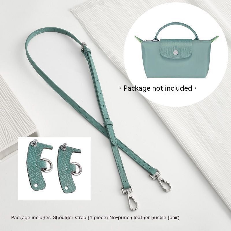 Wide Shoulder Strap Punch-free Leather Ring Crossbody